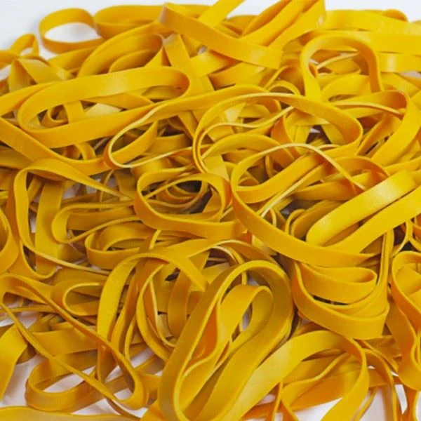 Reusable strong yellow rubber bands for daily use